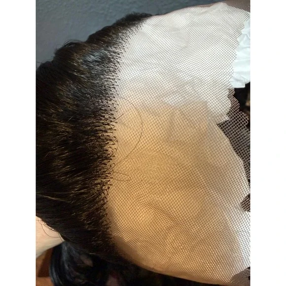 Color 1B curl lace front wig - Picture 5 of 5